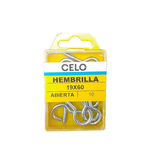 Hembrilla ABIERTA Ø 3,5 - 19x60: blister 10 unidades