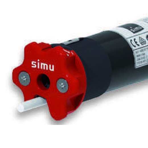 Moteur de store Simu SM50-ST STAR 30 Nm / 17 tr/min PA fin de course mécanique