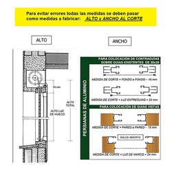 Lamas Persianas Aluminio 45mm Recta a Medida Persianas Enrollables