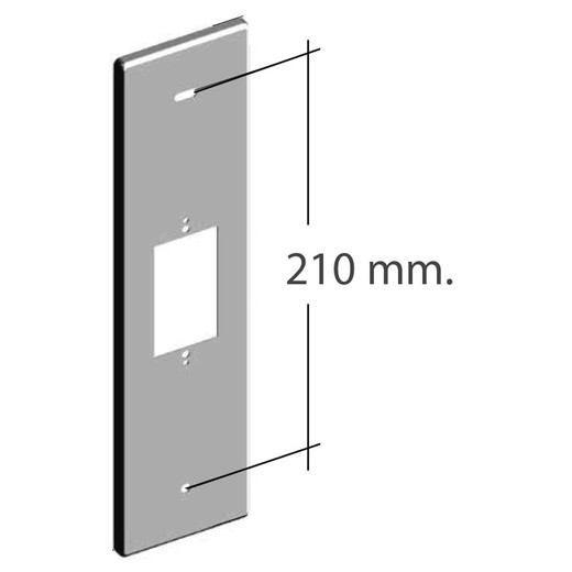 Recogedor cinta de 14 mm empotrar SMALLER (cinta gris, sin placa