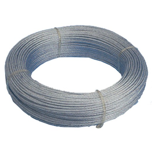 Rollo cable acero galvanizado Ø 1'5 mm x: 6 m o 120 m