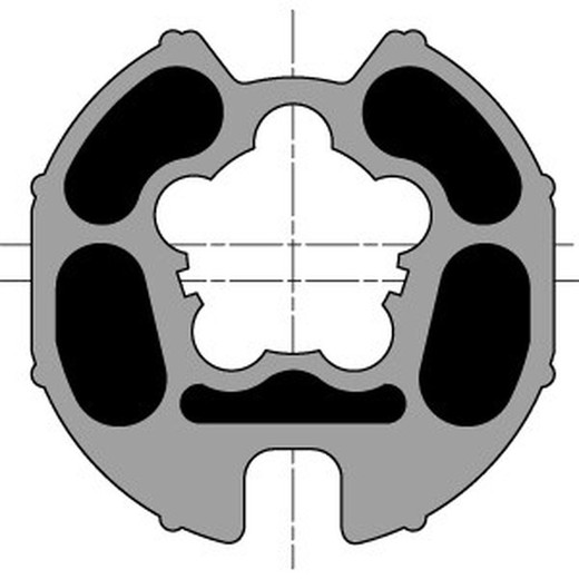 Roda motriz Quadril. para Ø 78 Mitjavila