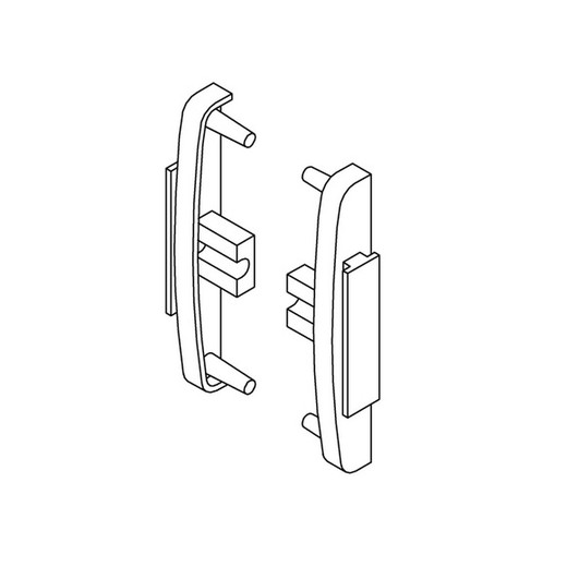 Support pour traverse de moustiquaire courbée