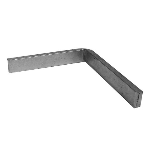 Support pré-cadre "A" Main courante coudée 130 mm WELD pour coulissement réglable avec vis