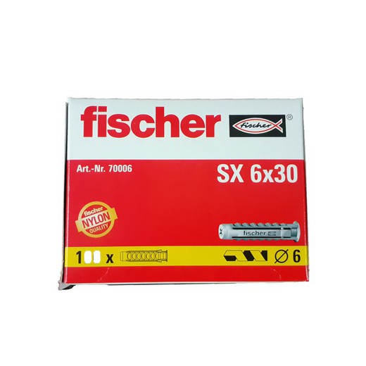 Taco FISCHER Nylon *SX* Ø 6 mm x 30 (100 uds.)