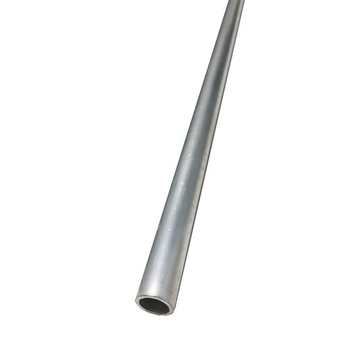 Tubo aluminio redondo cortado a 1,50 m - Ø 16x1,5 mm. Funda cable - torno