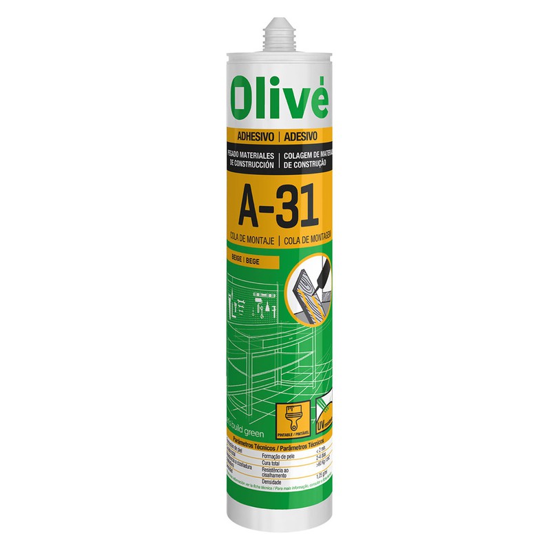 Adhesivo montaje A-31 (310 ml) — Metalúrgica Arandes