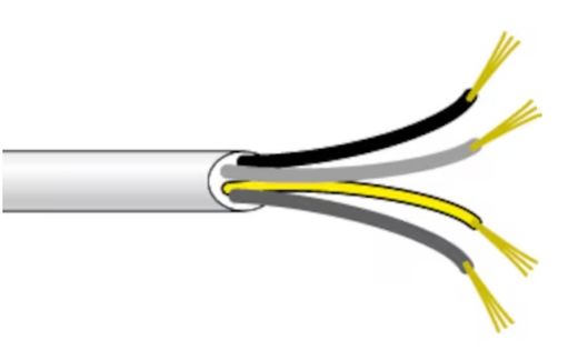 Cabo eletrico Mangueira PVC 4 x 0,75: Rolo x 25 m.