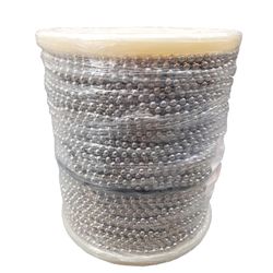 Corrente metálica para persianas: bolas Ø 4,5 mm x 6 mm - Bobina x 125 m.