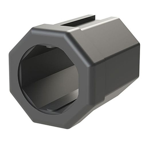 Casquillo adaptador PVC de Ø 40 Oct. a Ø 60 Octogonal