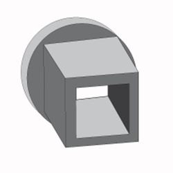 Douille réductrice carrée de 18 mm. à 13mm. pour antichute M2A