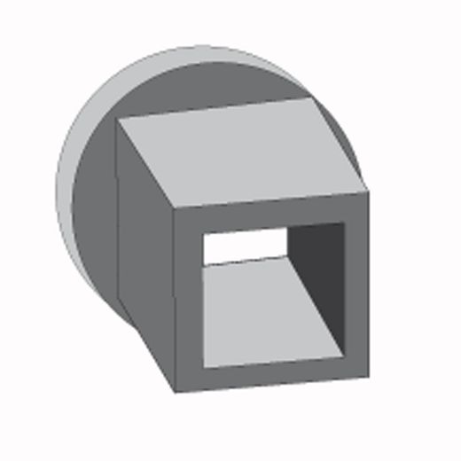 Douille réductrice carrée de 18 mm. à 13mm. pour antichute M2A