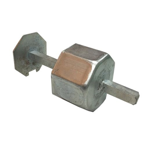 Contera Ø 60 octogonal metálico / Perno Q. 15 mm - cardan obra