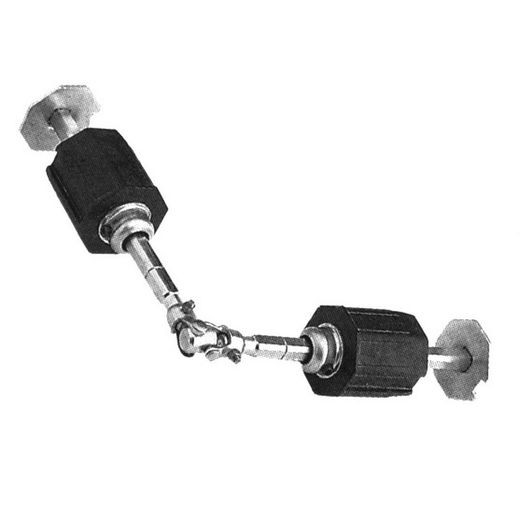 Contera Ø 60 octogonal de PVC / DOBLE ARTICULADA