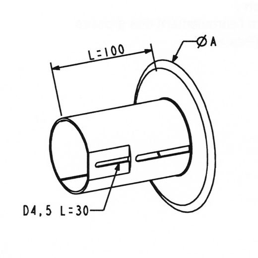 Disco recipiente em PVC/eixo Octo. Ø 60