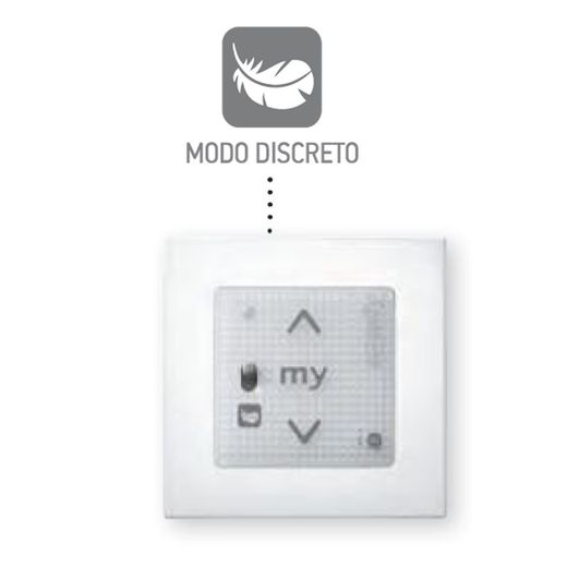 Emisor de pared Somfy radio IO: Smoove RS100 - Sin marco