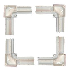 Escuadras PVC (4) para mosquitera FIJA