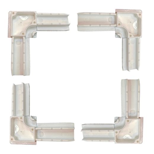 Escuadras PVC (4) para mosquitera FIJA