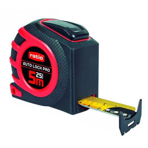 Flexometro RATIO Auto Lock Pro 5 m. (25 mm.)