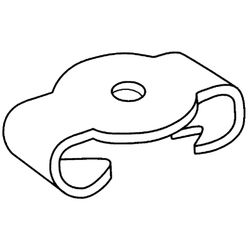 Agrafe en fer dentelée pour sangle