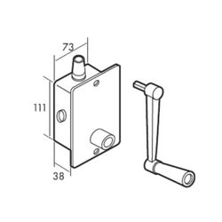 KIT tour encastrable K40 (coffret+mécan.+poignée+plaque)