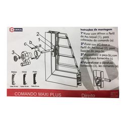 Commande à bouton rotatif Dubral pour l'orientation des lamelles MALLORQUINA, 36 canaux