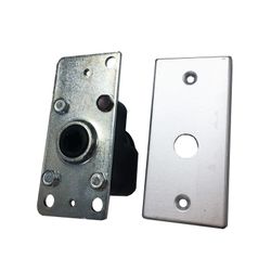 Mécanisme de tour aveugle BGM A-20 / 75x34x32 mm. Avec plaque en aluminium anodisé argent