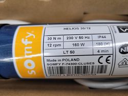 Motor cego Somfy LT 50 Helios VR 30 Nm / 12 rpm