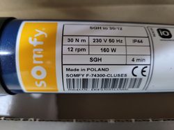 Motor cego SUPER GRADHERMETIC raio io 30 Nm / 12 rpm (<= 5,70 m²)