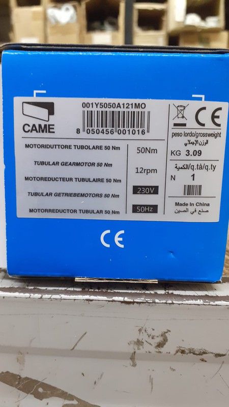 Moteur de store Came MONDRIAN 5 - Ø 45 50 Nm / 12 tr/min - f.c. mécanicien