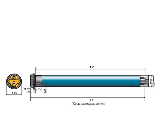 Moteur de store hybride Somfy S&SO RS100 io 6 Nm /17 tr/min