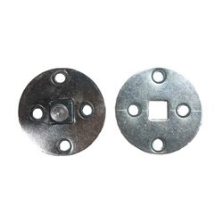 Placa com parafuso quadrado 13 mm / cabeçote motor G50 (Para suporte cortina "M") + arruela suporte gaveta