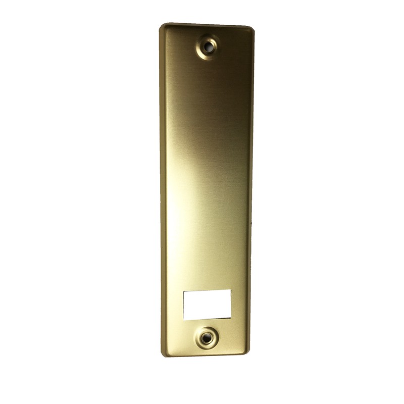 Placa de aluminio para recogedor R-01 estandard metálico : 200x55x17 mm —  Metalúrgica Arandes