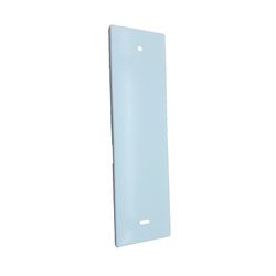 Placa CIEGA aluminio para recogedor R-01: 205x58 mm.