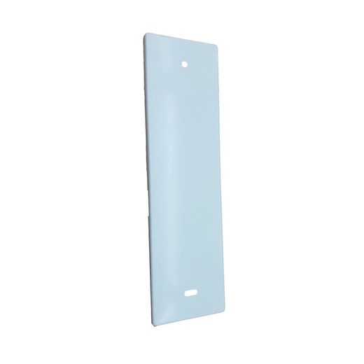 Placa CIEGA aluminio para recogedor R-01: 205x58 mm.