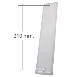 *CEGO* Placa para captador de 8 m: 232x58 mm.