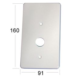 Modèle de plateau de tour en aluminium BGM : "B" 160x91mm.