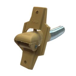 Polea pasacintas para cinta de 14mm con escudo y muelle guiador
