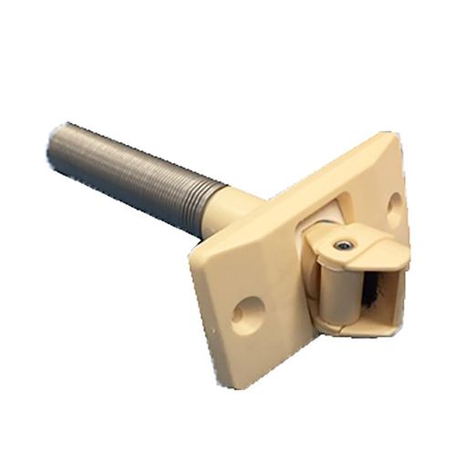 Polea pasacintas para cinta de 14mm con escudo y muelle guiador