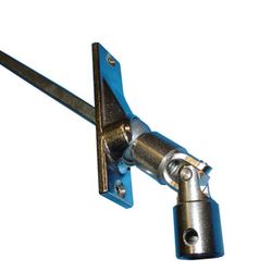 SNODO 70º : tige carrée de 8 x 500 mm. / plaque 24 mm. / pour manivelle Ø 14 mm.