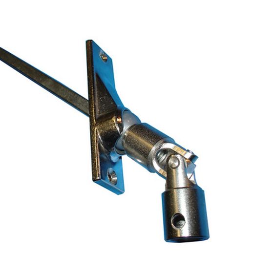 SNODO 70º: varilla Cuadrada de 8 x 500 mm. / placa 24 mm. / para manivela Ø 14 mm.
