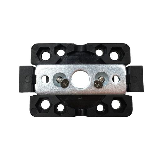 Support moteur PVC gamme 40 50 mm x 68 mm clipsable pour tiroir (entraxe vis 29 mm)