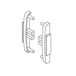 Support pour traverse de moustiquaire courbée