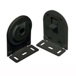 Soportes escuadra para mecanismo desmultiplicado cortina enrollable con embellecedor PVC