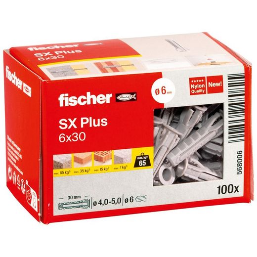 Taco FISCHER Nylon *SX* Ø 6 mm x 30 (100 uds.)