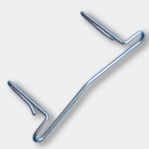 Clip-Cap clipe lateral antiderrapante (Saco 50 unidades) adequado para lâminas de alumínio planas de 45 mm e curvas de 45 e 43 mm.