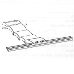 Bloqueio articulado "BLOCKSUR" Tirante de ripas GROSSO: 4 malhas / Eixo Ø 60-70 mm.