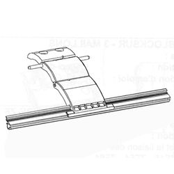 Tirante de ripas ESTREITO com fecho articulado "BLOCKSUR": 2 malhas / Eixo Ø 60-70 mm.