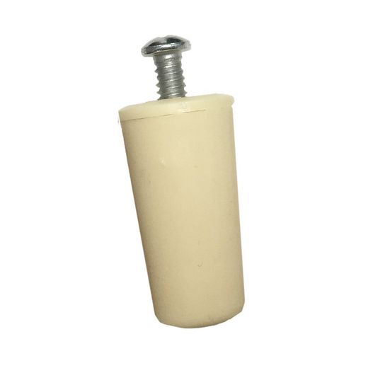 Batente de plástico 40 mm. com parafuso e arruela